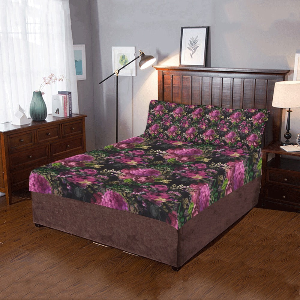 Royal Floral 3-Piece Bedding Set