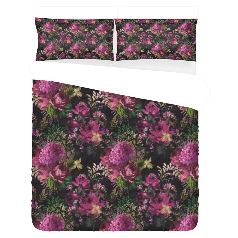 Royal Floral 3-Piece Bedding Set