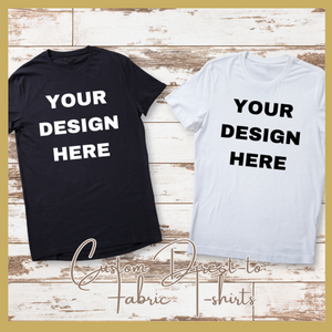 Custom Short Sleeve T-Shirt (Front Design Only) Direct-to-Fabric/Vinyl