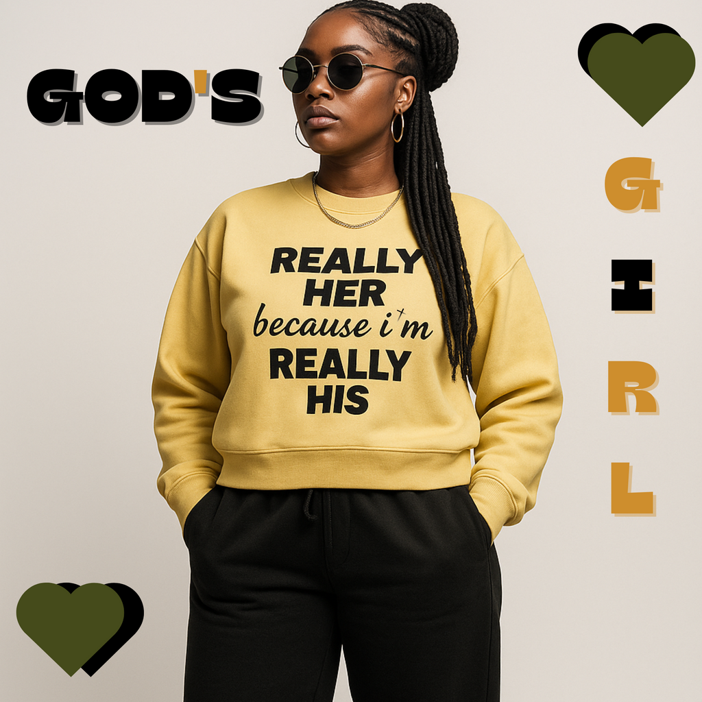 God's Girl Crop Sweatshirt